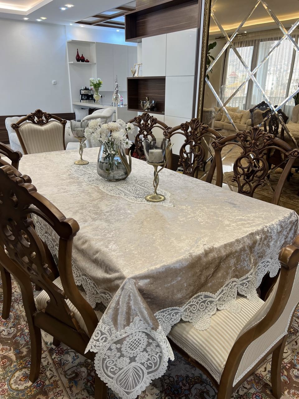 رومیزی بزرگ نسکافه ای