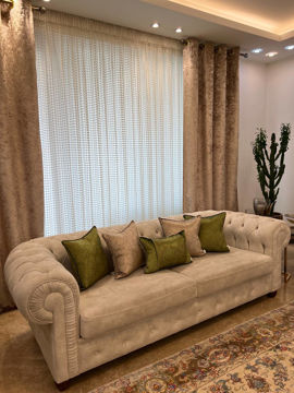 پنل پرده نسکافه ای