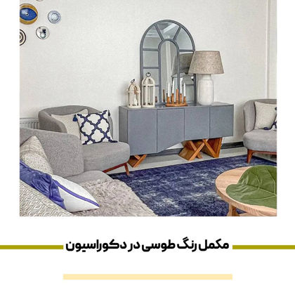 معرفی 10 تا رنگ مکمل رنگ طوسی در دکوراسیون