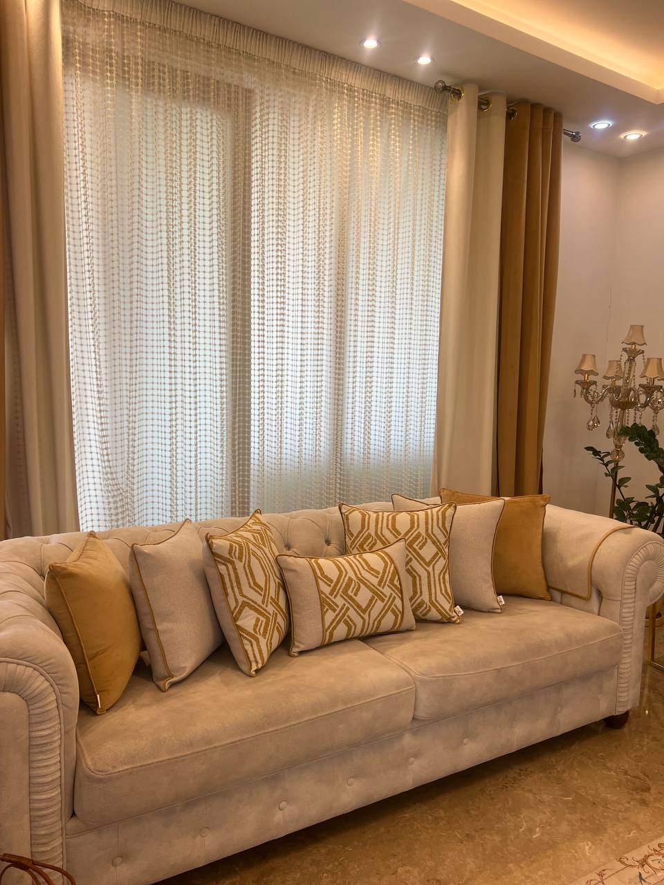 ست کوسن خردلی