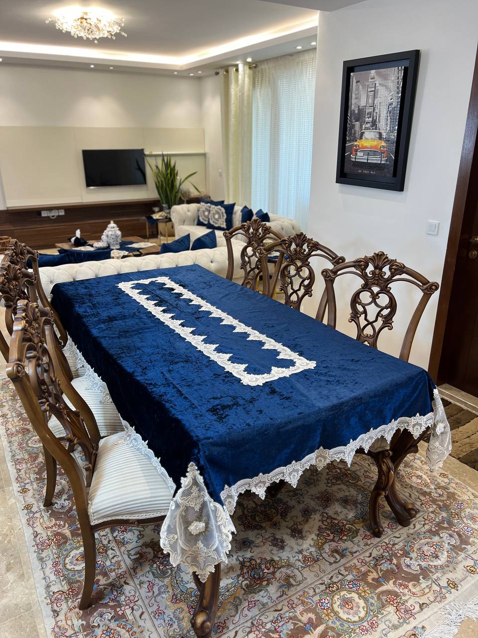 رومیزی بزرگ دانتل
