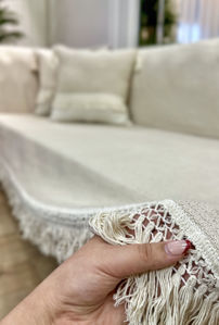 کاور مبل 3 متری کتان نخ