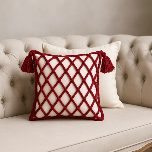 کوسن مکرومه