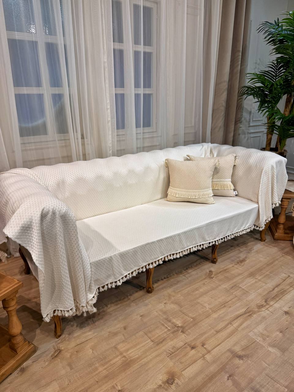 کاور مبل حصیری شاین ست 7 نفره