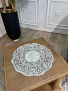 ست 3 تیکه ورساچه گرد شامل 1 عدد جلو مبلی و 2 عدد عسلی گرد