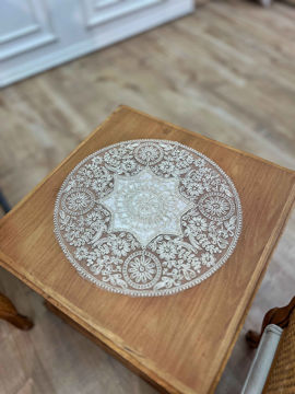 ست 3 تیکه گرد عقیق شامل 1 عدد جلو مبلی و 2 عدد عسلی گرد