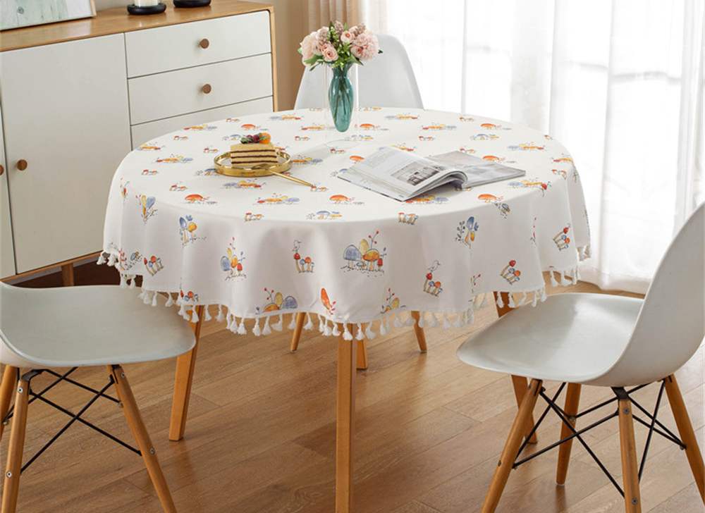 ایده رومیزی برای میز ناهار خوری گرد